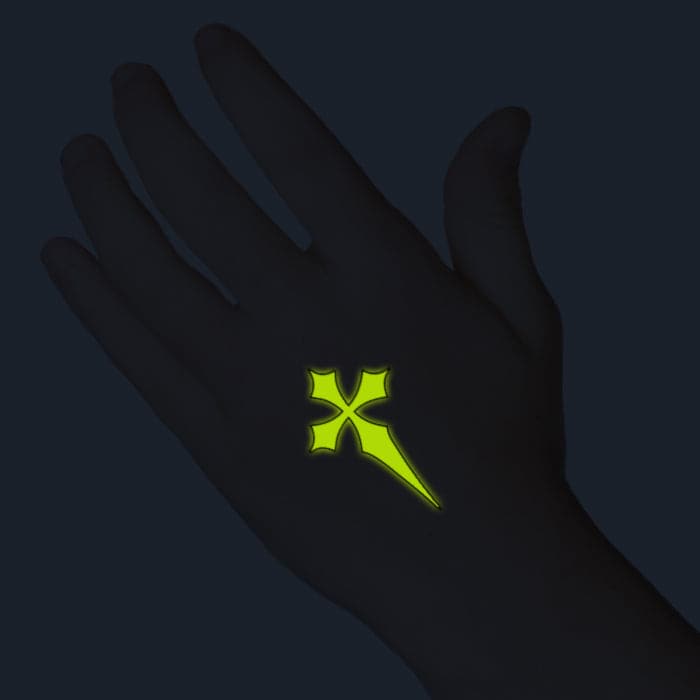 Collection of Glow in the Dark Black Cross 50 Ct in a gallery layout